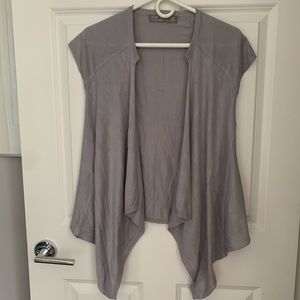 Zara shortsleeve open front drape cardigan sweater